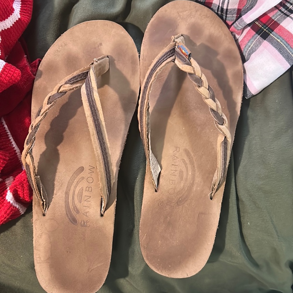 Rainbow flip flops Sierra brown/espresso